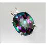 925 Sterling Silver Pendant, Mystic Fire Topaz, SP040