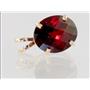 P040, Mozambique Garnet 14K Gold Pendant