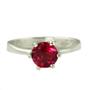 SR311, Created Ruby, 925 Sterling Silver Ring