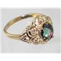 10K, 14K or 18K Gold Ladies Ring, Mystic Fire Topaz , R125