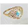 10K, 14K or 18K Gold Ladies Ring, Mercury Mist Topaz , R125
