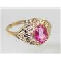 10K, 14K or 18K Gold Ladies Ring, Pure Pink Topaz , R125
