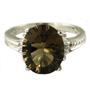 925 Sterling Silver Ladies Ring, Smoky Quartz, SR136