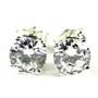 925 Sterling Silver Post Earrings, Cubic Zirconia, SE012