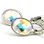 925 Sterling Silver Leverback Earrings, Mercury Mist Topaz, SE001