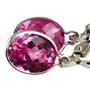 925 Sterling Silver Leverback Earrings, Pure Pink Topaz, SE001