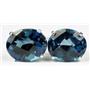 925 Sterling Silver Post Earrings, London Blue Topaz, SE102
