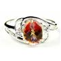 SR176, Twilight Fire Topaz, 925 Sterling Silver Ring