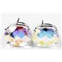 925 Sterling Silver Post Earrings, Mercury Mist Topaz, SE202