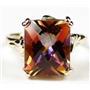 10K, 14K or 18K Gold Ladies Ring, Twilight Fire Topaz, R188