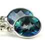 925 Sterling Silver Leverback Earrings, Neptune Garden Topaz, SE001