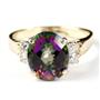10K, 14K or 18K Gold Ladies Ring, Mystic Fire Topaz, R123