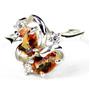 Sterling Silver Ladies Ring, Twilight Fire Topaz, SR016
