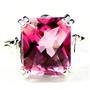 SR188, Pure Pink Topaz, 925 Sterling Silver Ring