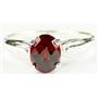SR058, Mozambique Garnet, 925 Sterling Silver Ring