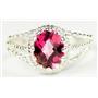 Pure Pink Topaz, 925 Sterling Silver Ring, SR070