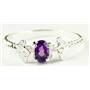 SR192, Amethyst, 925 Sterling Silver Ring