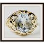 10K, 14K or 18K Gold Ladies Ring, Aquamarine, R004