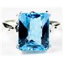 SR188, Swiss Blue Topaz, 925 Sterling Silver Ring
