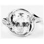 Sterling Silver Ladies Ring, Cubic Zirconia, SR021