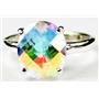 Sterling Silver Ladies Ring, Mercury Mist Topaz, SR055