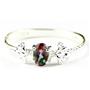 SR192, Mystic Fire Topaz, 925 Sterling Silver Ring