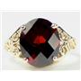 10K, 14K or 18K Gold Ladies Ring, Mozambique Garnet, R057