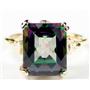 10K, 14K or 18K Gold Ladies Ring, Mystic Fire Topaz, R188