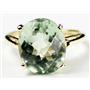 10K, 14K or 18K Gold Ladies Ring, Green Amethyst, R055