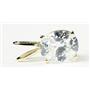 P002, Cubic Zirconia 14k Gold Pendant