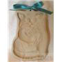 Brown Bag Cookie Art Mold * 1983 Cat with Flowers Mint
