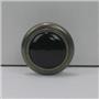 1-5/8" Black Center Cabinet Knob Brushed Brass -Drawer Pull Furniture Handle 403