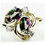 10K, 14K or 18K Gold Ladies Ring, Mystic Fire Topaz, R016