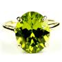 10K, 14K or 18K Gold Ladies Ring, Manchurian Peridot, R055