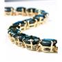 B003, London Blue Topaz Gold Bracelet