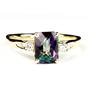 10K, 14K or 18K Gold Ladies Ring, Mystic Fire Topaz, R171