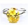Golden Yellow CZ, 925 Sterling Silver Ring, SR132,