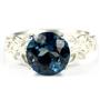 SR292, London Blue Topaz, 925 Sterling Silver Ring