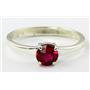 SR301, Created Ruby, 925 Sterling Silver Ring