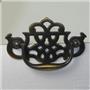 Fancy Antique Dark w/ Copper Chippendale Drawer Pull Handles-Cabinet Furniture
