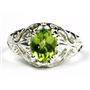 Manchurian Peridot, 925 Sterling Silver Ring, SR113