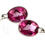 925 Sterling Silver Threader Earrings, Pure Pink Topaz, SE005