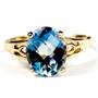 10K, 14K or 18K Gold Ladies Ring, Neptune Garden Topaz, R139