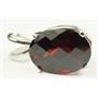 925 Sterling Silver Pendant, Mozambique Garnet, SP004