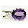 925 Sterling Silver Pendant, Amethyst, SP020