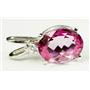 925 Sterling Silver Pendant, Pure Pink Topaz, SP020