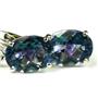 925 Sterling Silver Leverback Earrings, Neptune Garden Topaz, SE007