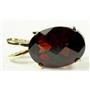 P004, Mozambique Garnet 14k Gold Pendant