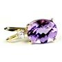 P020, Amethyst Gold Pendant