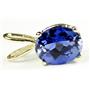 P002, Created Blue Sapphire 14k Gold Pendant